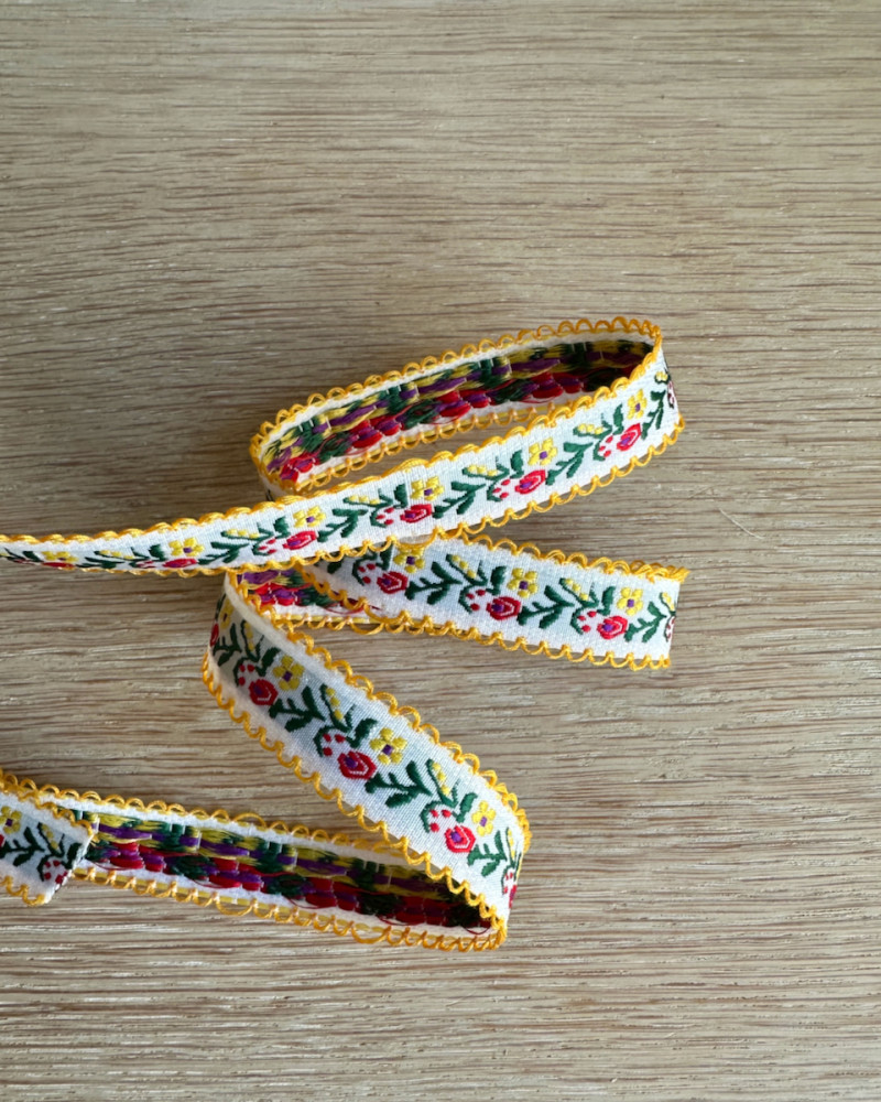 Embroidered webbing 2 cm -...