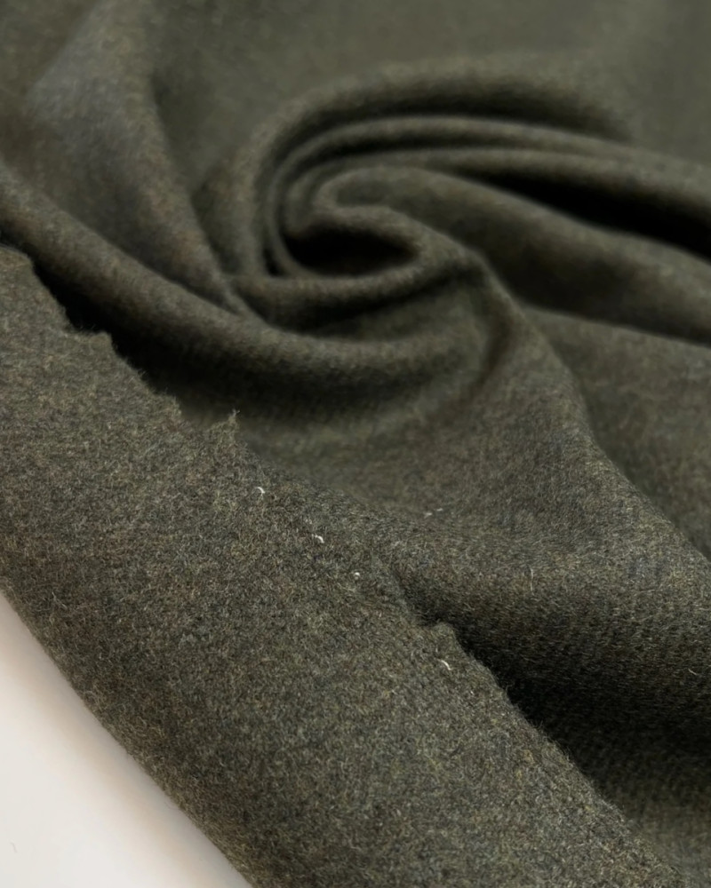 Deadstock wool tweed - green