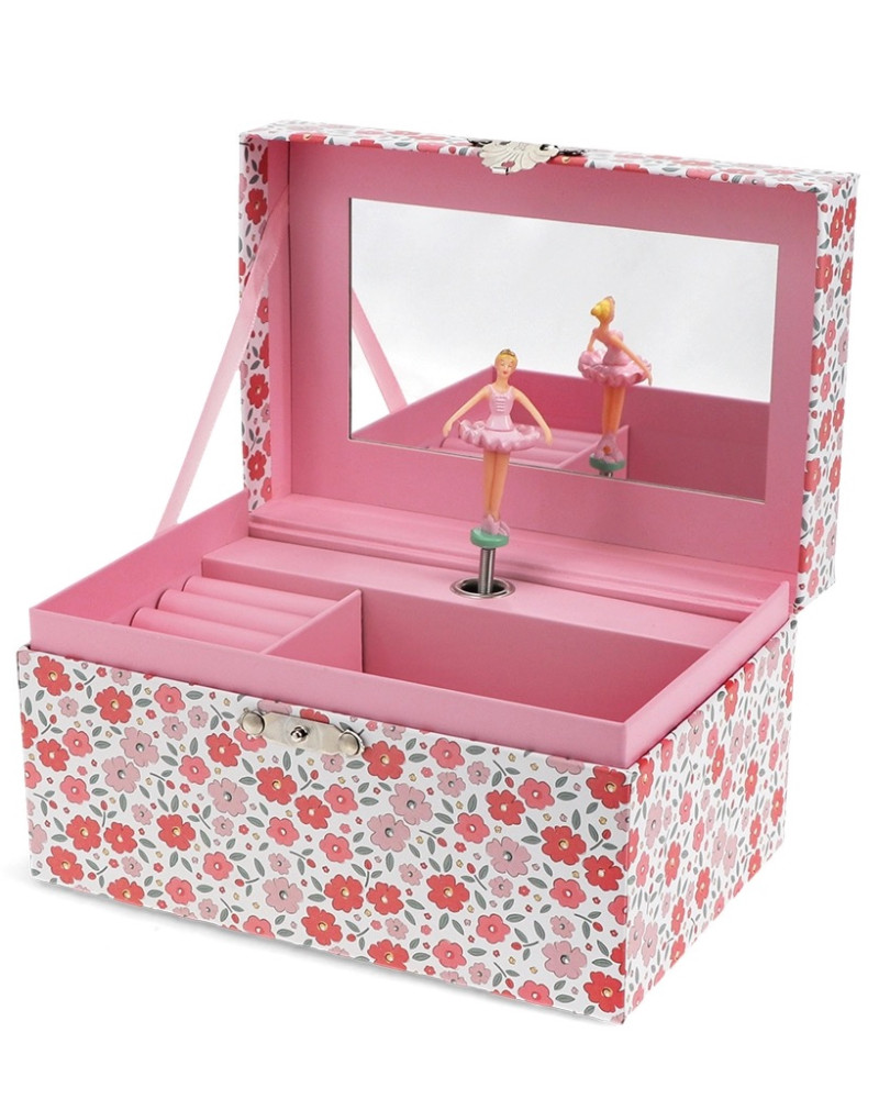 Musical juwelry box - floral